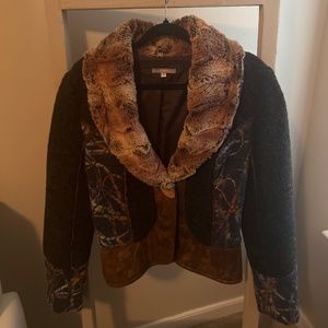 Faux fur jacket